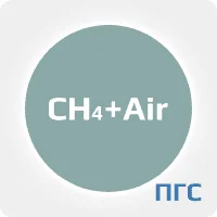 ПГС ГСО 1 разряд метан (СН4) 1,82% в воздухе (air.) в стальном баллоне 5 л. вентиль латунь